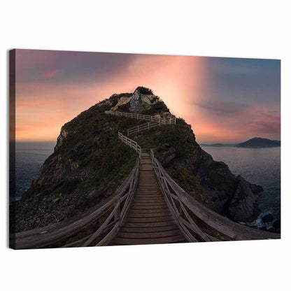 Clifftop Walkway in Galicia Wall Art
