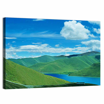 Yamdrok Tso Turquoise Lake Wall Art