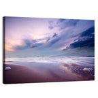 Purple Night Beach Wall Art