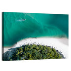 Clam Beach Aerial View Wall Art