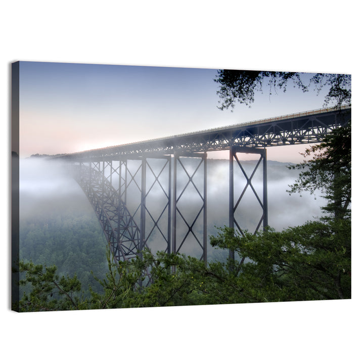 New River Gorge Bridge at Dawn Wall Art