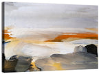 Misty Coastal Horizon Wall Art