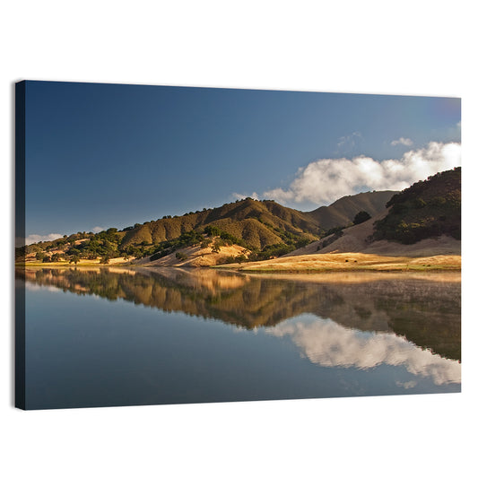 Uvas Reservoir Morning Reflection Wall Art