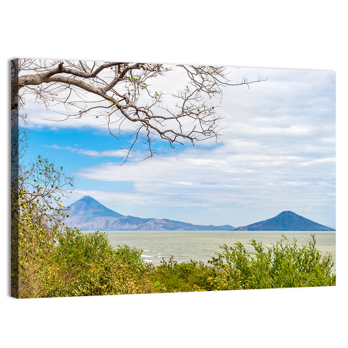 Xolotlan Lake Wall Art as a canvas print