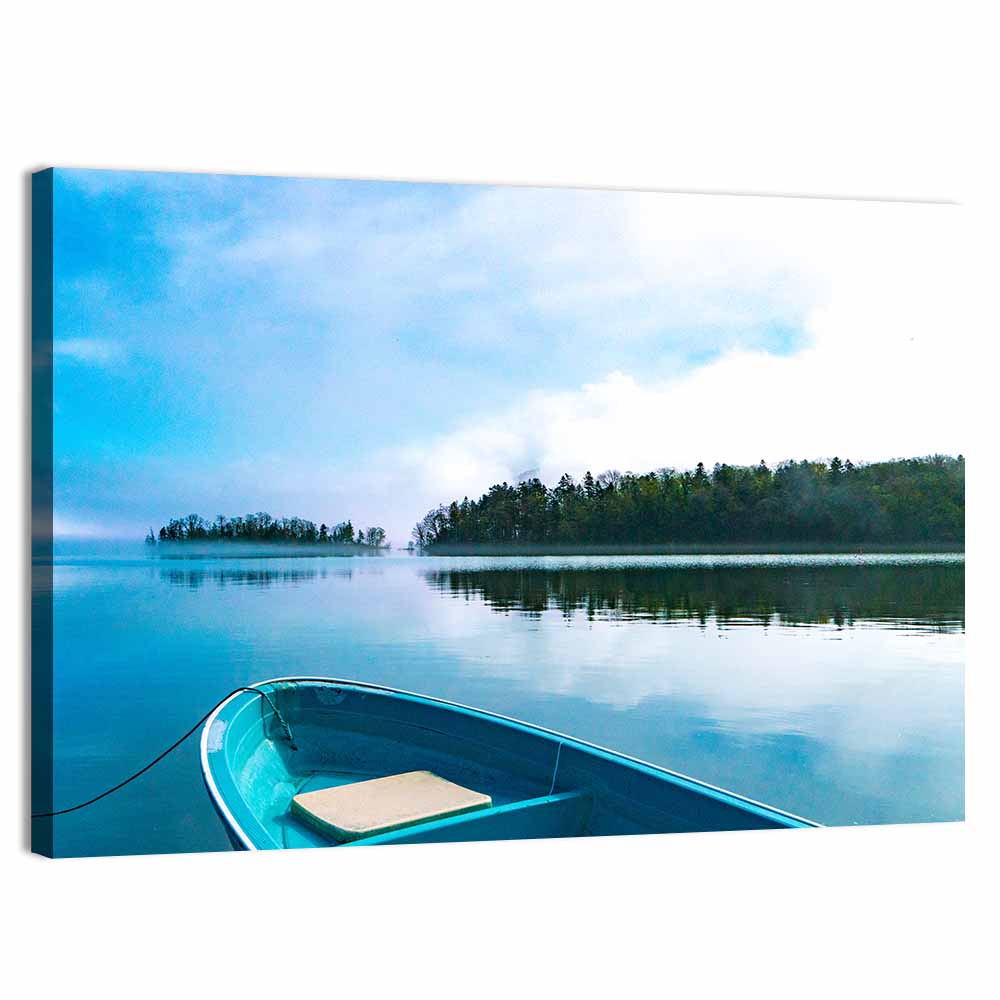 Misty Morning on Lake Akan Wall Art