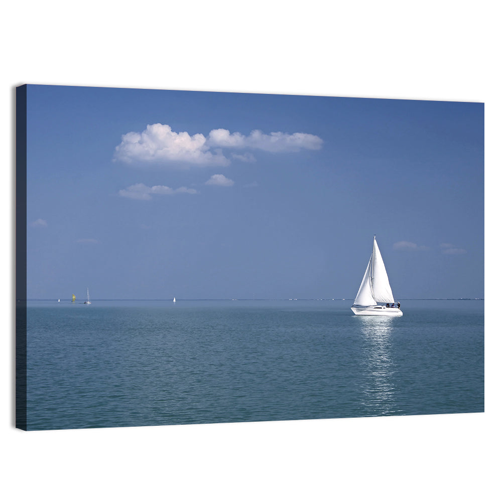 Sailboat on Lake Balaton Wall Art