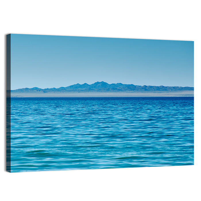 Khyargas Nuur Lake Wall Art as a canvas print
