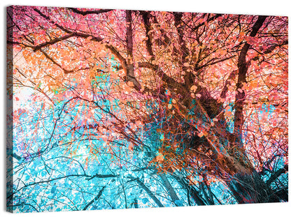 Autumn Canopy Abstract Wall Art