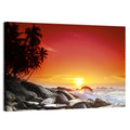 Tropical Island Sunset Wall Art
