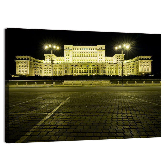 Palace of the Parliament Bucharest Wall Art as a canvas print
