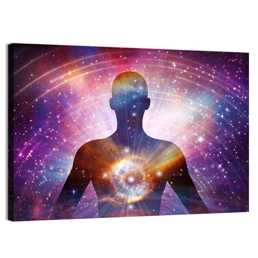 Soul Journey Cosmic Silhouette Wall Art