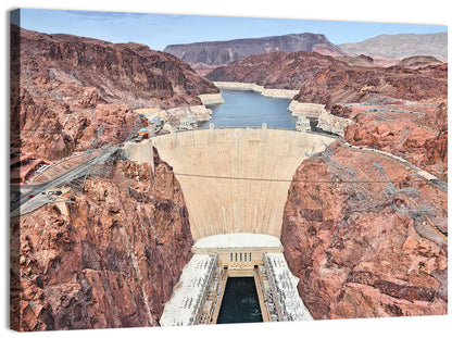 Hoover Dam High-angle View Wall Art
