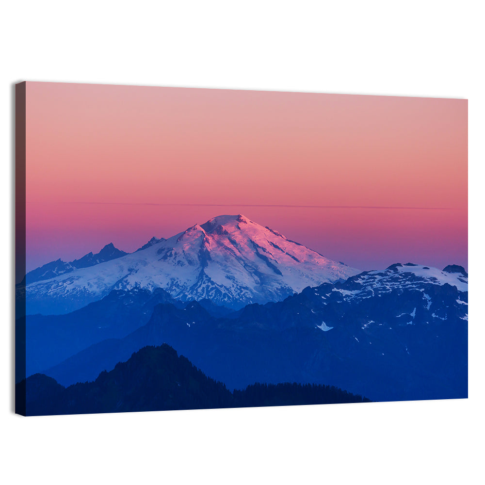Mount Baker Alpenglow Wall Art