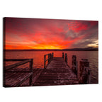 Lake Illawarra Jetty Sunset Wall Art