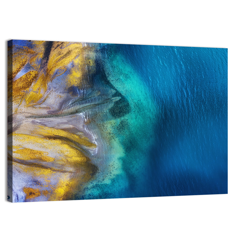 Golden Coast Abstract Wall Art