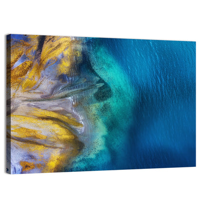 Golden Coast Abstract Wall Art