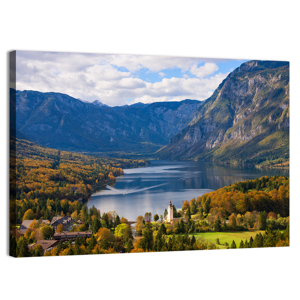 Autumn at Lake Bohinj Wall Art