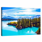 Abraham Lake Peninsula View Wall Art