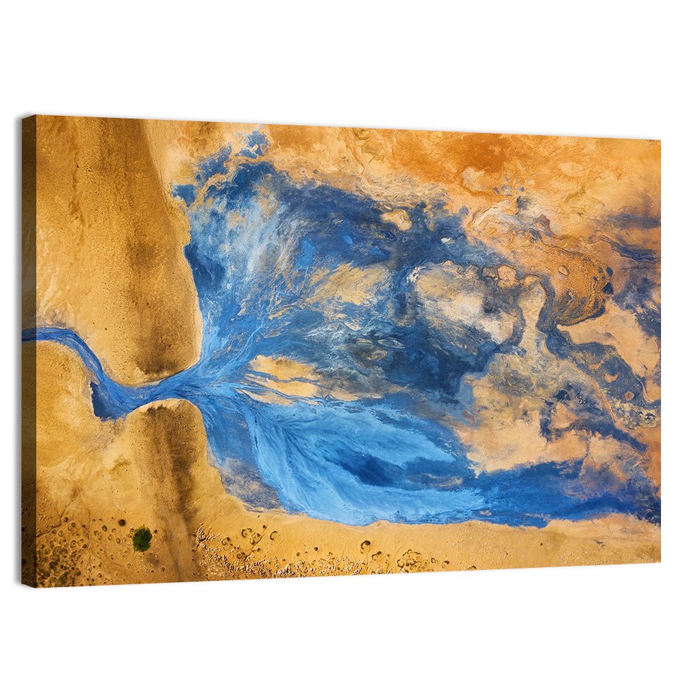 Geysers Valley Aerial View Wall Art, canvas print, landscape