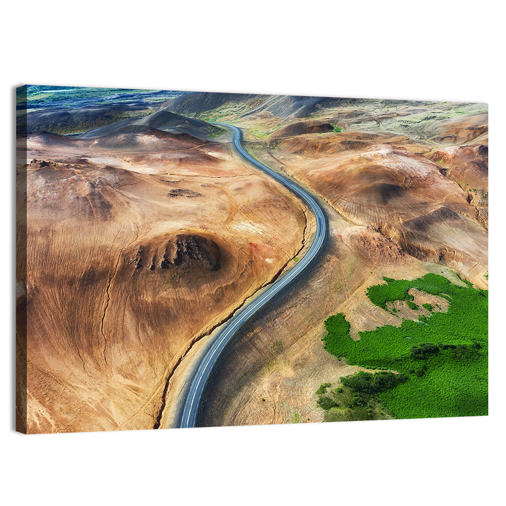 Winding Road in Geysers Valley Wall Art