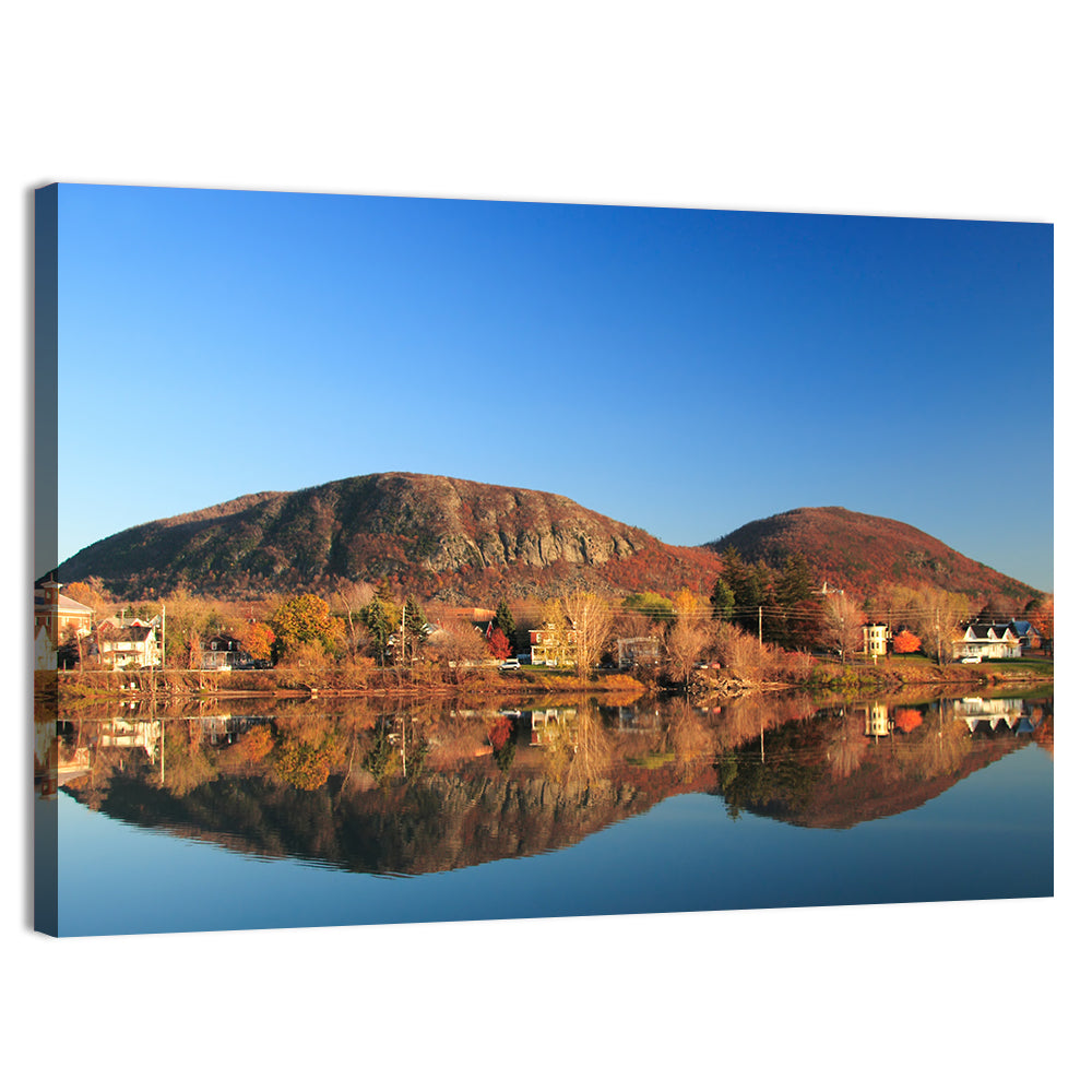 Mont Saint-hilaire Autumn Reflection Wall Art