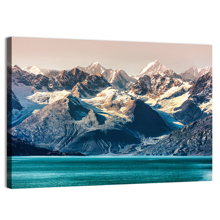 Glacier Bay Turquoise Waters Wall Art as a canvas print