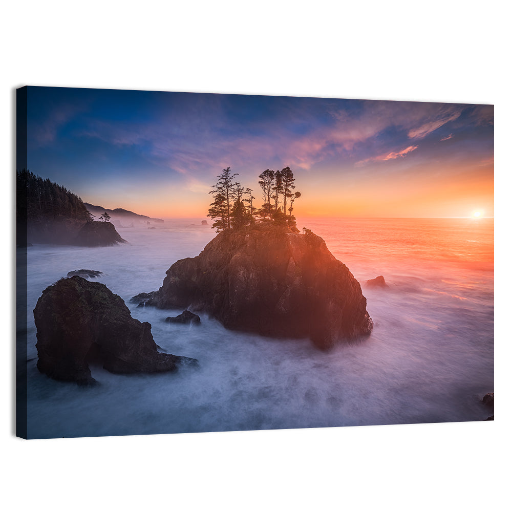 Secret Beach Sunset, Oregon Wall Art, canvas print, landscape