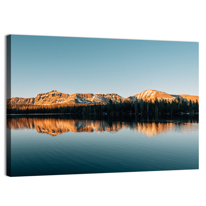 Mirror Lake Reflection, Uinta Mountains Wall Art as a canvas print