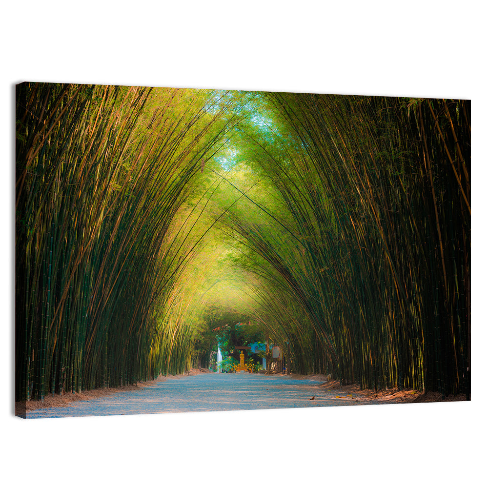 Bamboo Trees Tunnel Wall Art