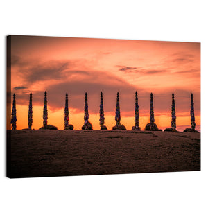 Shaman Pillar Sunset Wall Art