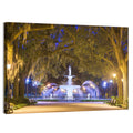 Forsyth Park Fountain at Night Wall Art