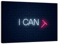 I Can Neon Sign Wall Art