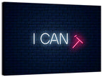 I Can Neon Sign Wall Art