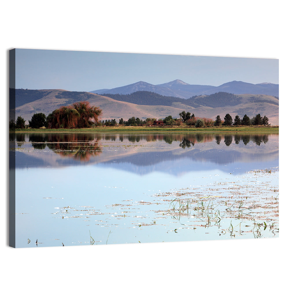 Mission Valley Lake Reflection Wall Art