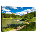 Sylvan Lake Dockside Scene Wall Art