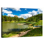 Sylvan Lake Dockside Scene Wall Art