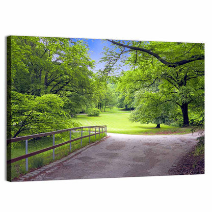 Sunlit Meadow Path Wall Art