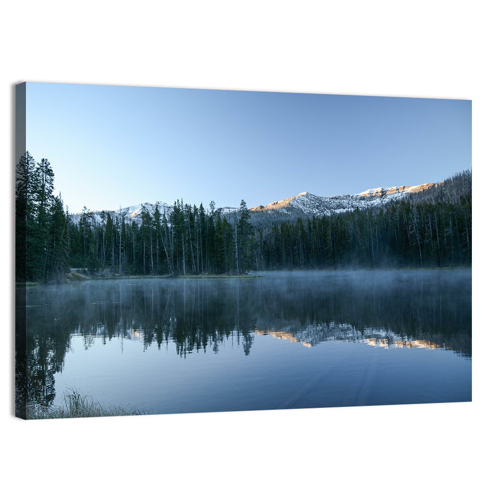 Sylvan Lake Morning Mist Wall Art