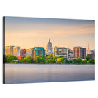 Madison Skyline at Lake Monona Wall Art