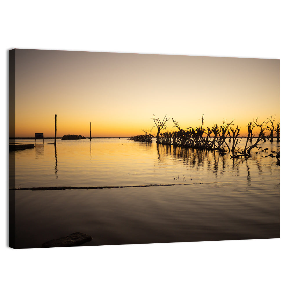 Lake Epecuen Evening Glow Wall Art