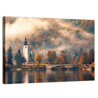 Lake Bohinj Foggy Morning Wall Art
