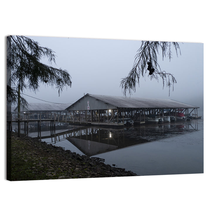 Ozark Beach Resort Boathouse Wall Art