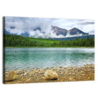 Patricia Lake Cloudy Peaks Wall Art