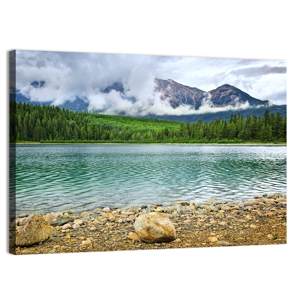 Patricia Lake Cloudy Peaks Wall Art