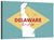 Delaware State Map Wall Art