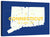 Connecticut State Map Wall Art