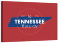Tennessee Typographic Map Wall Art
