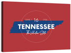 Tennessee Typographic Map Wall Art