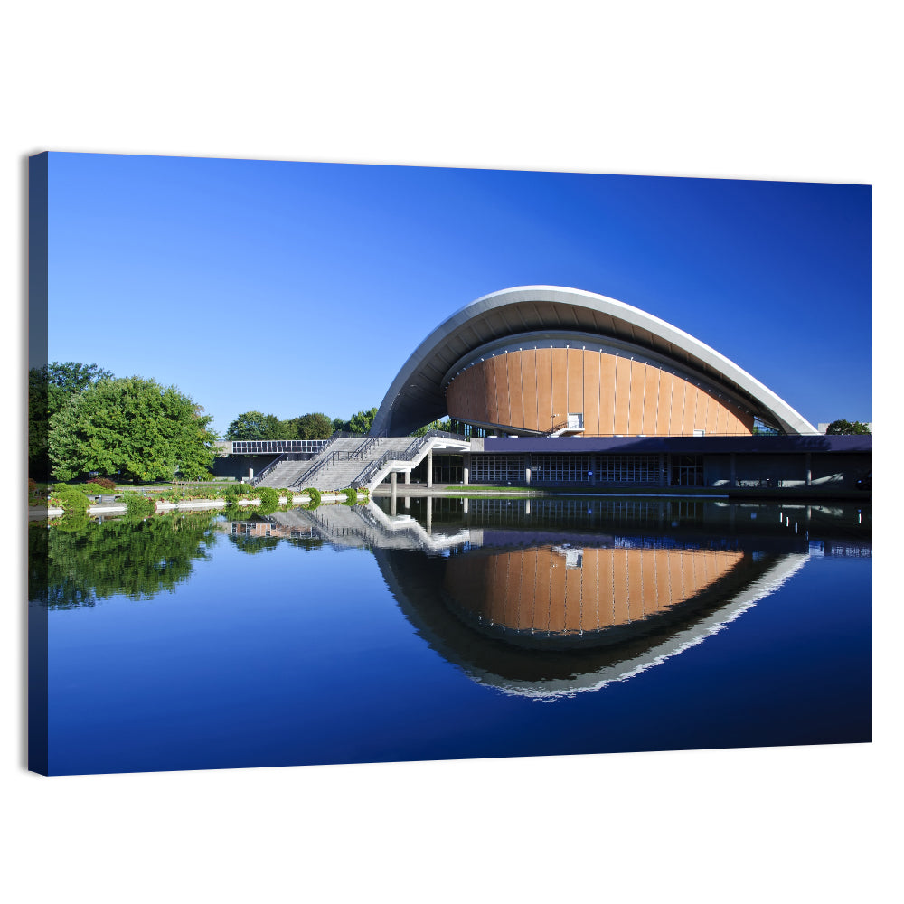 House of World Cultures, Sunny Berlin Wall Art, canvas print, landscape