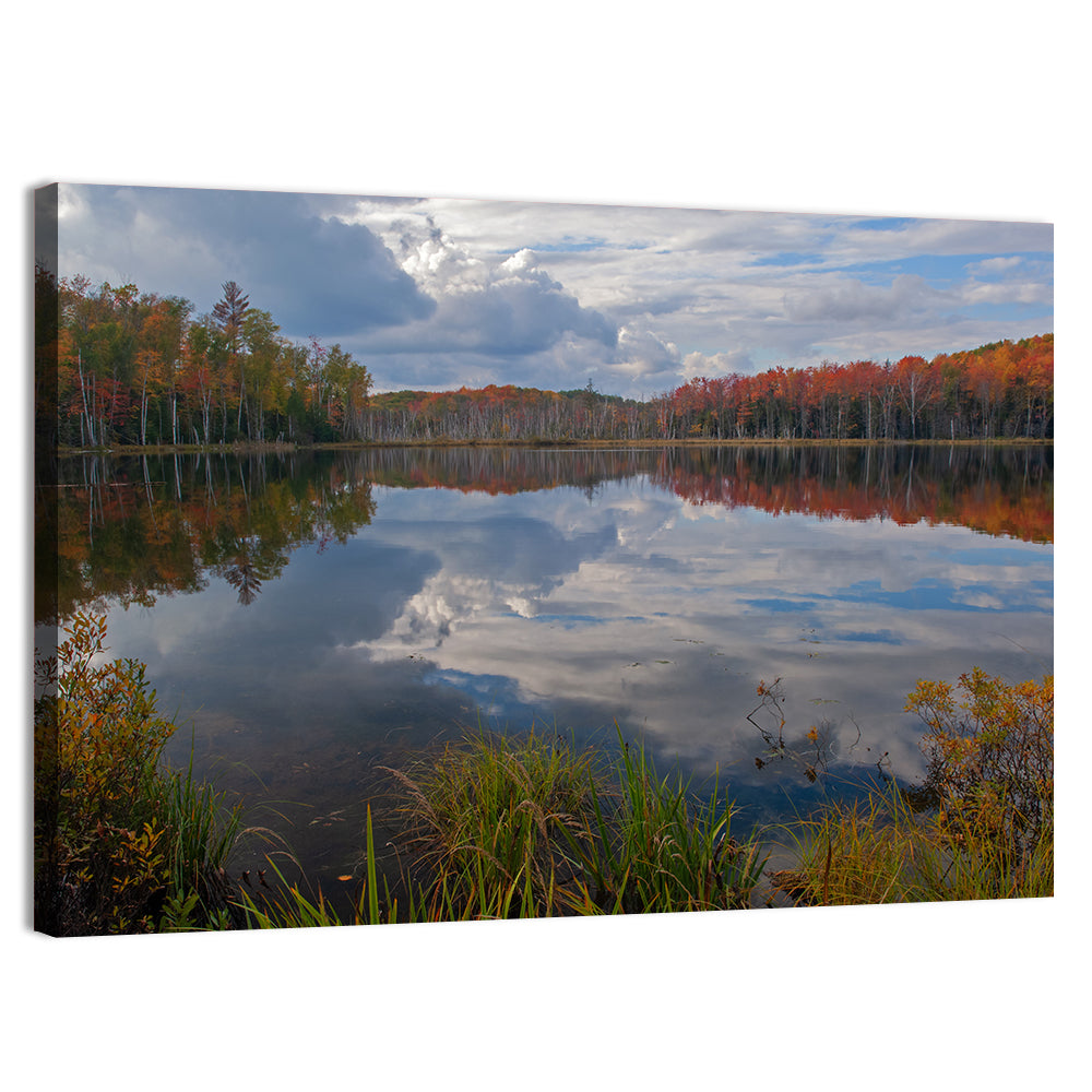 Scout Lake Autumn Reflection Wall Art